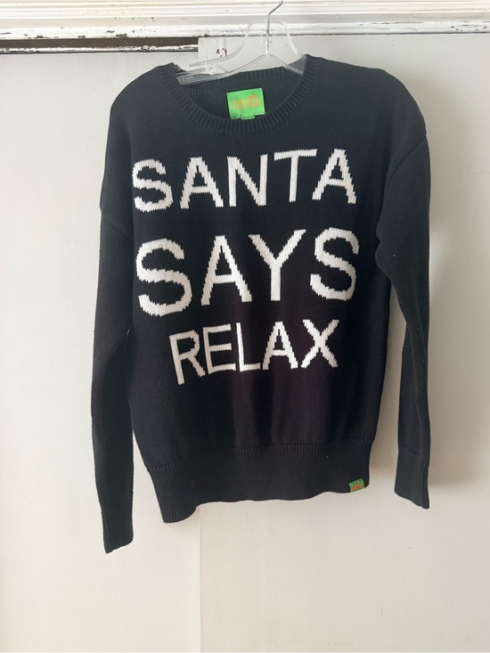Ugly fair Isle Other - Ugly Fair Isle Black Holiday Sweater with White Knit Detail